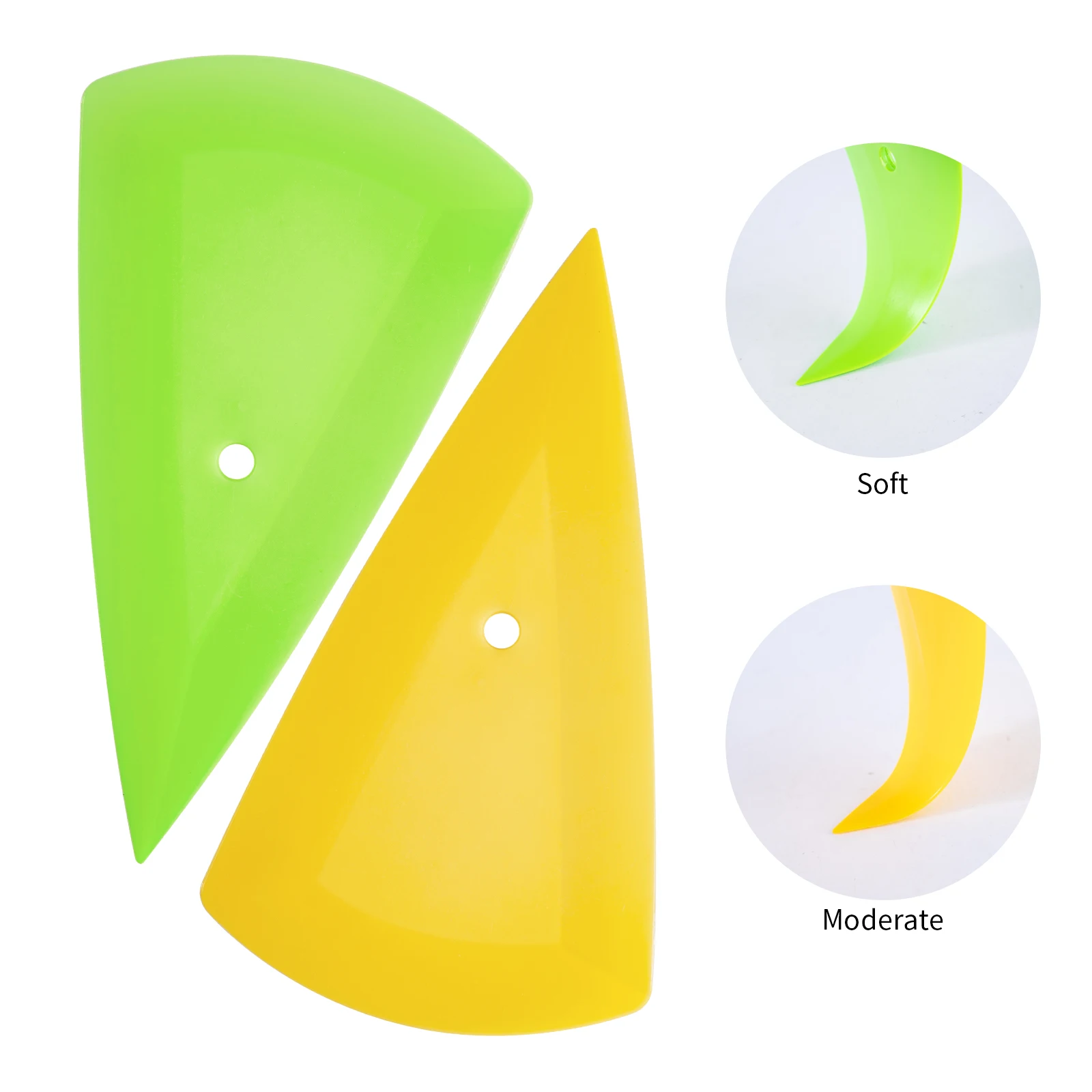 Triangle Plastic Squeegee Car Wrap Scraper Window Tint Corner Tucking Detailing Applicator for Auto PPF Vinyl Wrap Installation