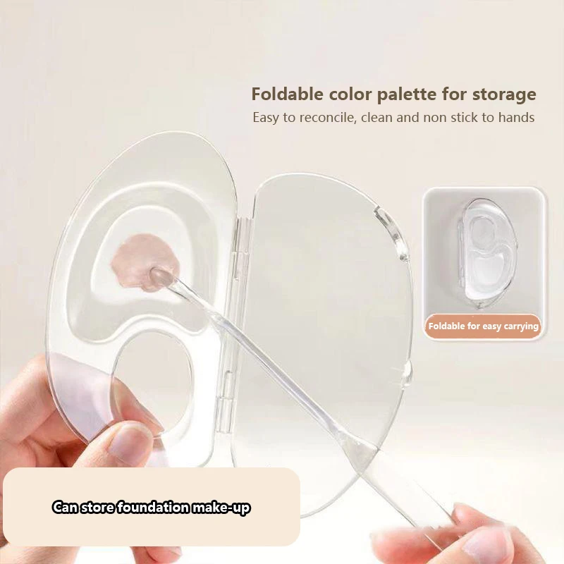 Palette de fond de teint liquide pliable, kit d'outils de maquillage acrylique, crème Assad, nouvel ensemble, palette de test de stockage, accessoires de beauté cosmétiques