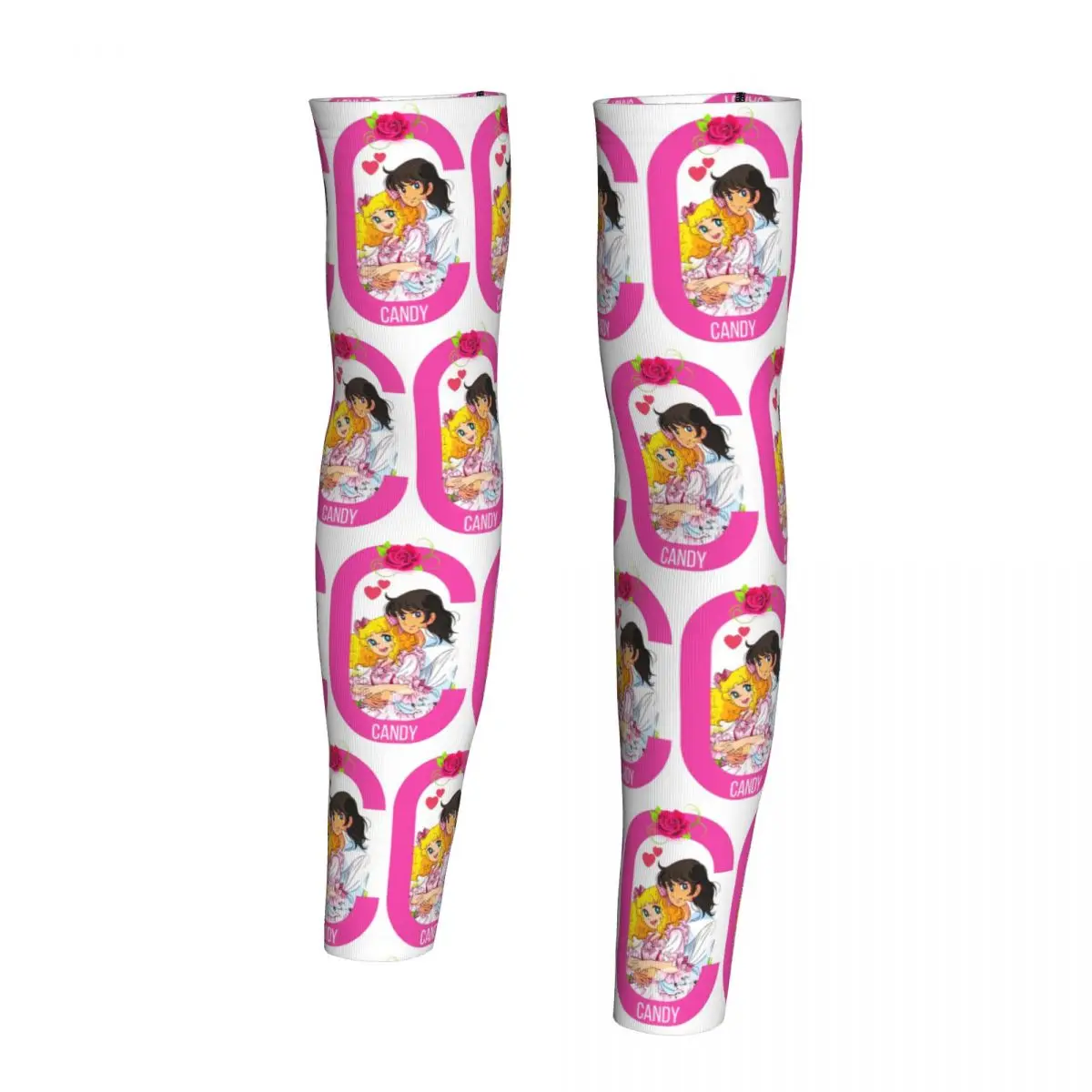 لطيف فتاة وأمبير بوي كاندي كاندي آند تيري أنيمي مانغا أكمام أذرع تبريد الرجال النساء الشمس الأشعة فوق البنفسجية حماية الوشم التستر الرياضة ركوب الدراجات #2