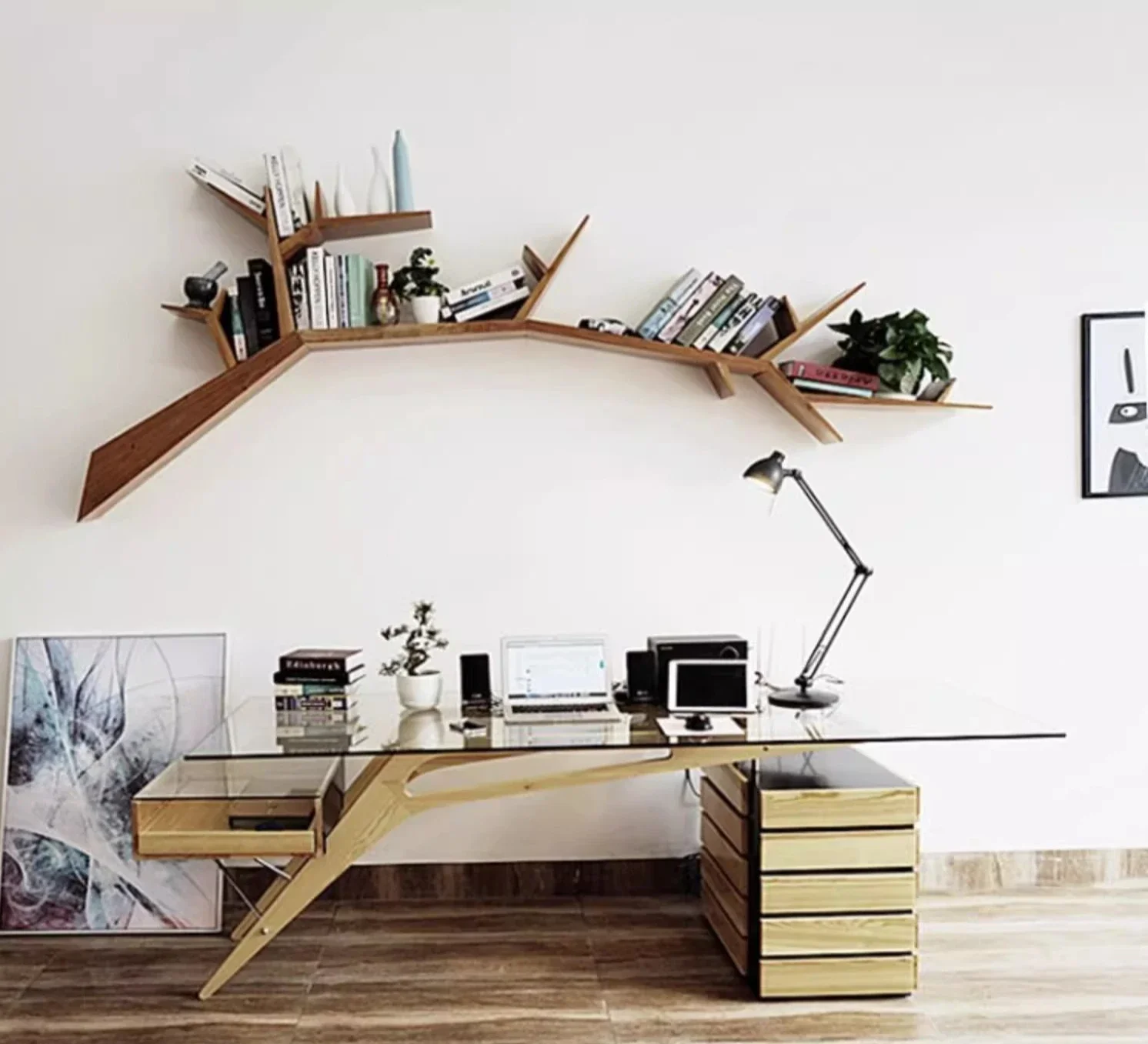 Computer office desk creative manager boss, big class desk, supervisor manager desk
