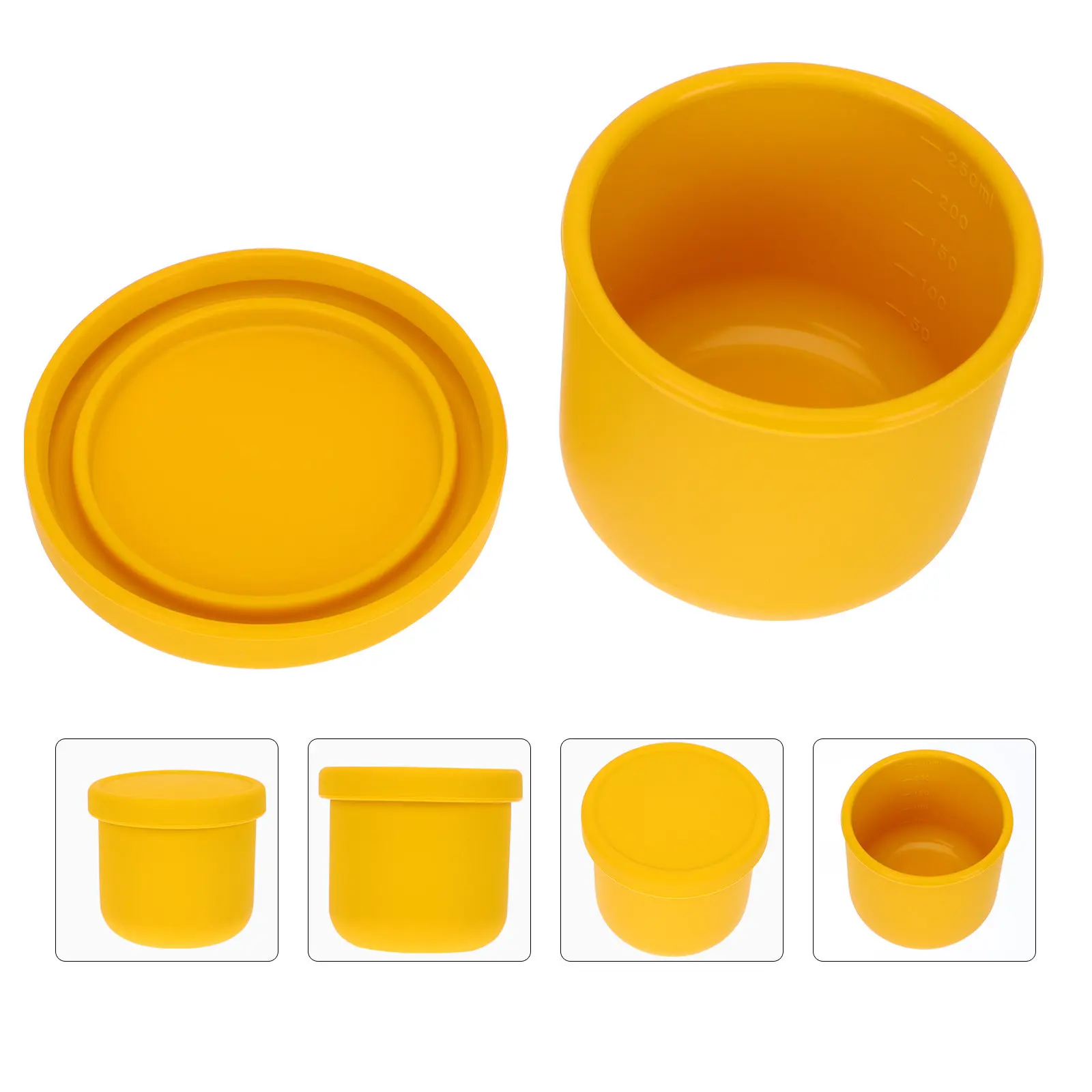 

1 шт. портативная силиконовая миска для хранения еды для детей с крышкой, безопасная, антипригарная, герметичная, детская посуда