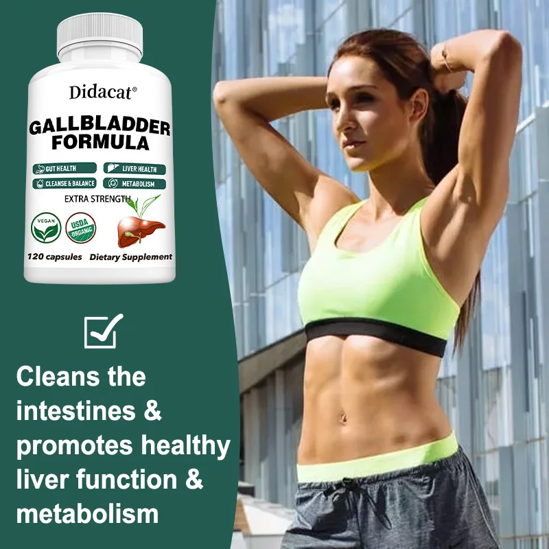 Premium Liver Support Supplement, Cleansing, Gut Health Support, with Choline, Ox Bile, Conjugated Bile Acids, Stone Root