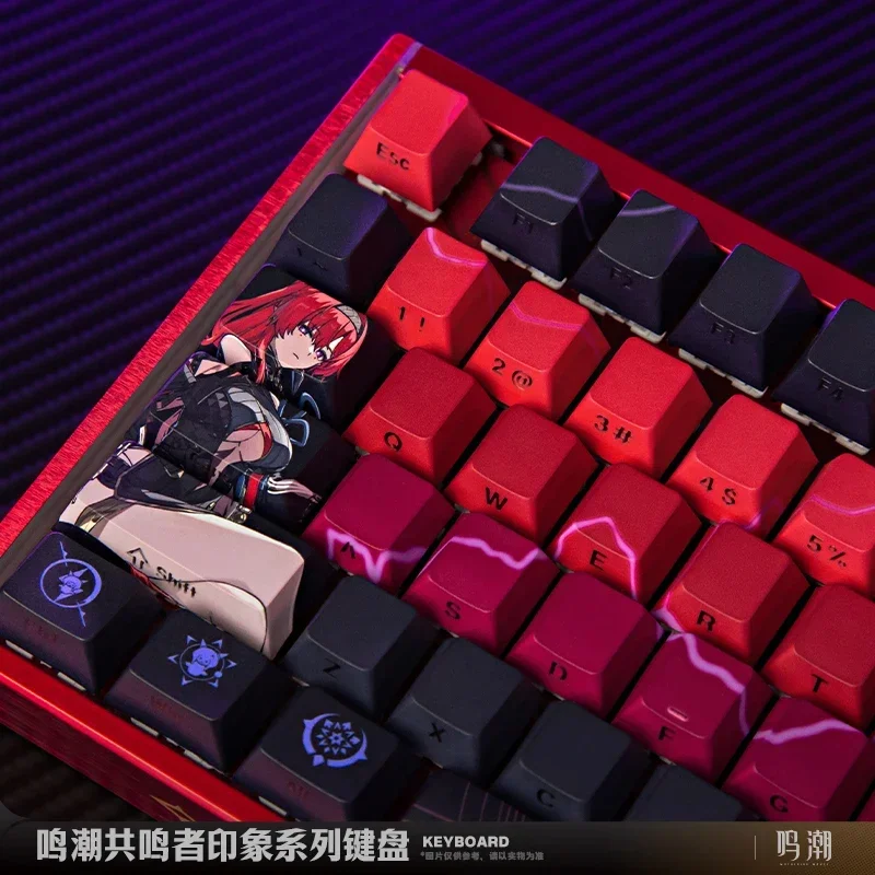 Imagem -06 - Wuthering Waves-teclado Gaming Mecânico sem Fio Modo 89 Chaves Junta Hot Swap pc Gamer Yinlin Personalizado