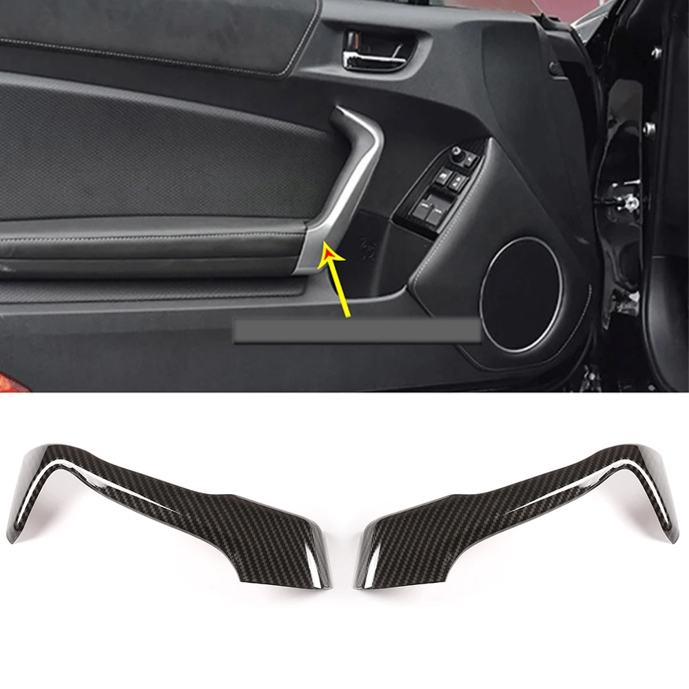 Carbon Fiber Car Door Handle Center Console Gear Panel Air Outlet Frame Cover Trim For Toyota 86 Subaru BRZ SCION FR-S 2012-2020