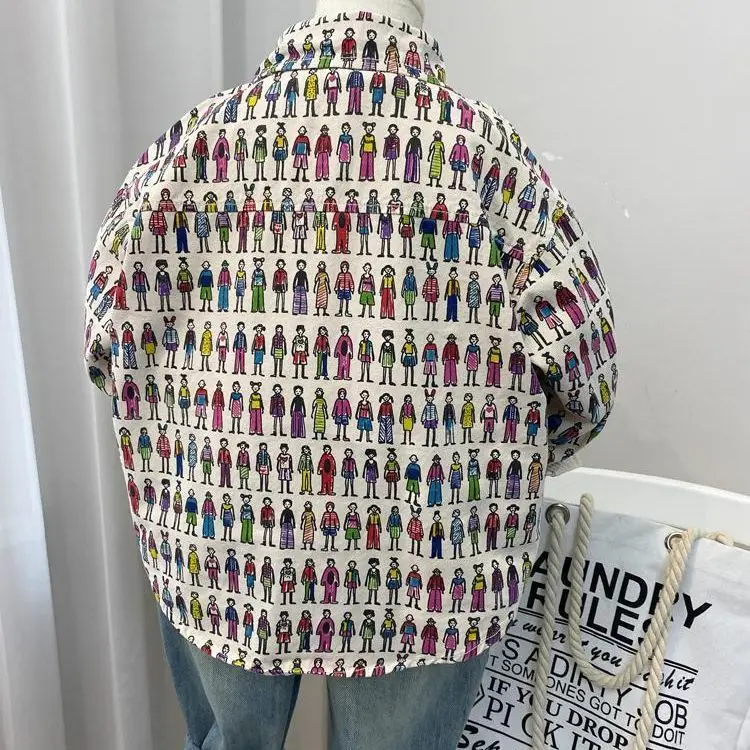 سترة قميص للأولاد لربيع وخريف 2026 ملابس ربيعية عصرية جديدة للأطفال الصغار