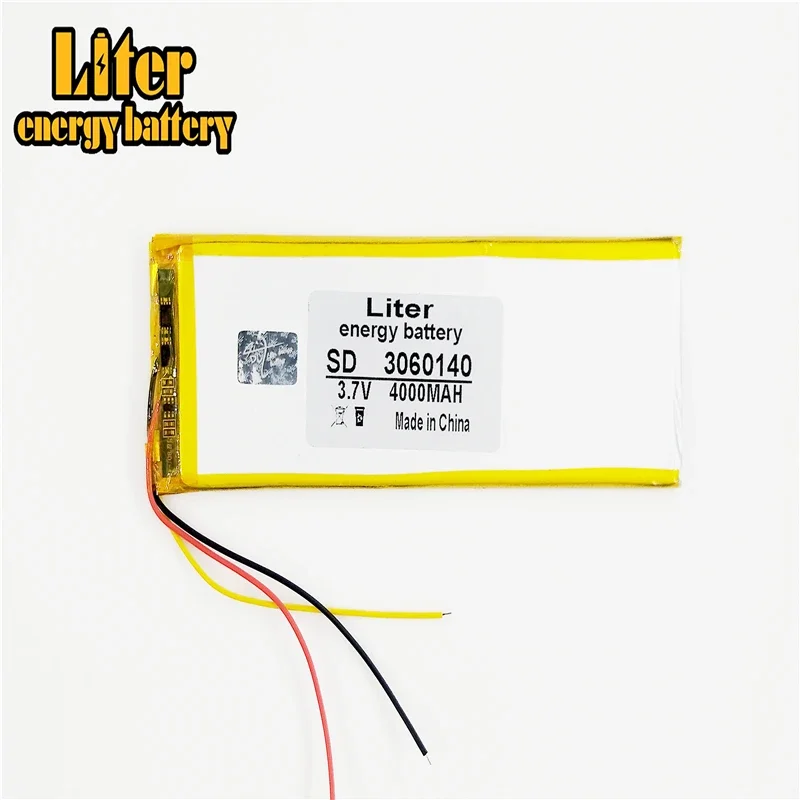 

3 line 0360140 3.7V,4000mAH (polymer lithium ion battery) Li-ion battery for tablet pc 7 inch 8 inch 9inch 3060140