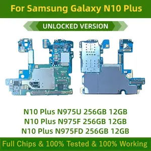 Bilashmart Fully Tested Unlocked Samsung Galaxy Note 10 Plus N975F N975U N975FD Logic Board Note10 plus N976B Motherboard Replacement