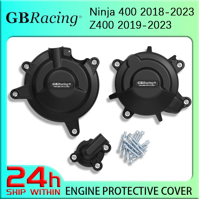 

Ninja 400 Motorcycle Engine Protection Cover Set Case For NINJA 400 2018-2023 Ninja 500 2024 2025 Z400 2019-2023