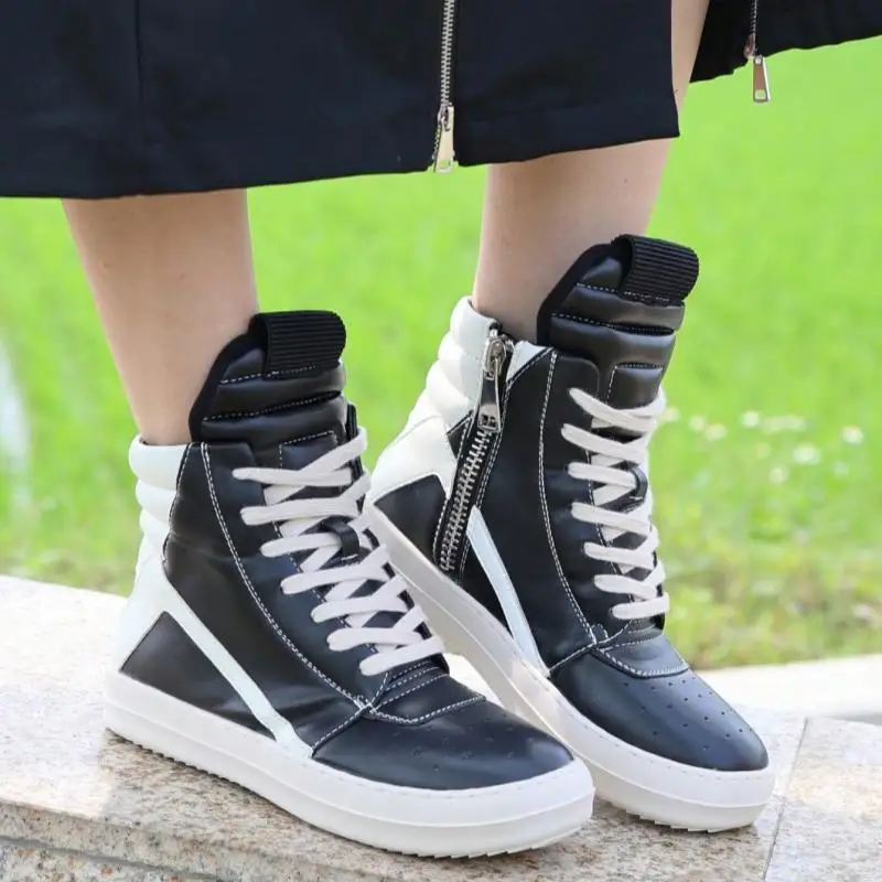 

Кроссовки унисекс на плоской подошве с высоким верхом, модные, больших размеров, разноцветные, на массивном каблуке, универсальные повседневные кроссовки, спортивная обувь для подиума