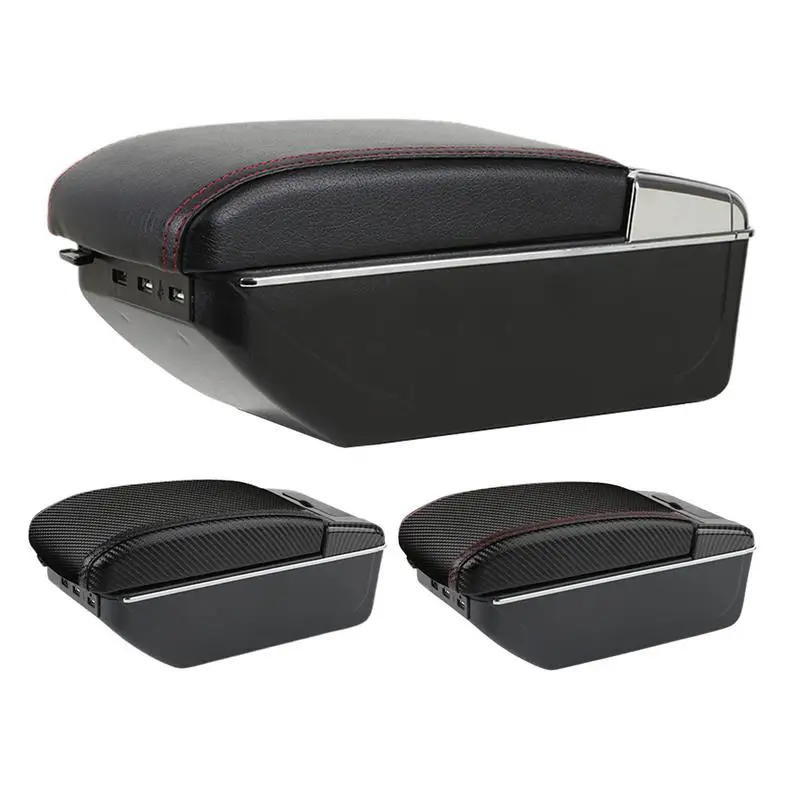 

Armrests Storage Box For Car SUV Armrest Organizer Elbow Support Pad Storage Box With 7 USB Ports And Cup Holder Car Accessories