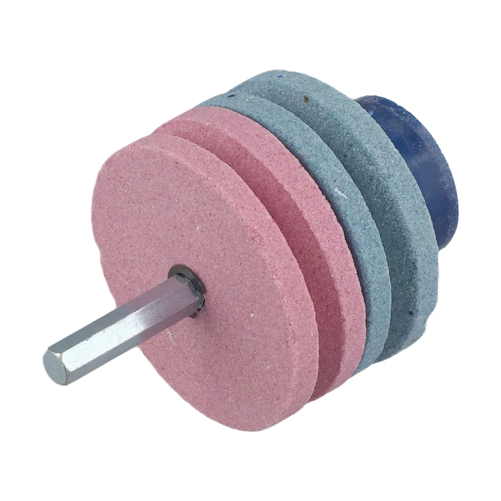 

Двухслойная точилка для ножей газонокосилок с четырехступенчатым точильным камнем и износостойкой конструкцией для многократной заточки