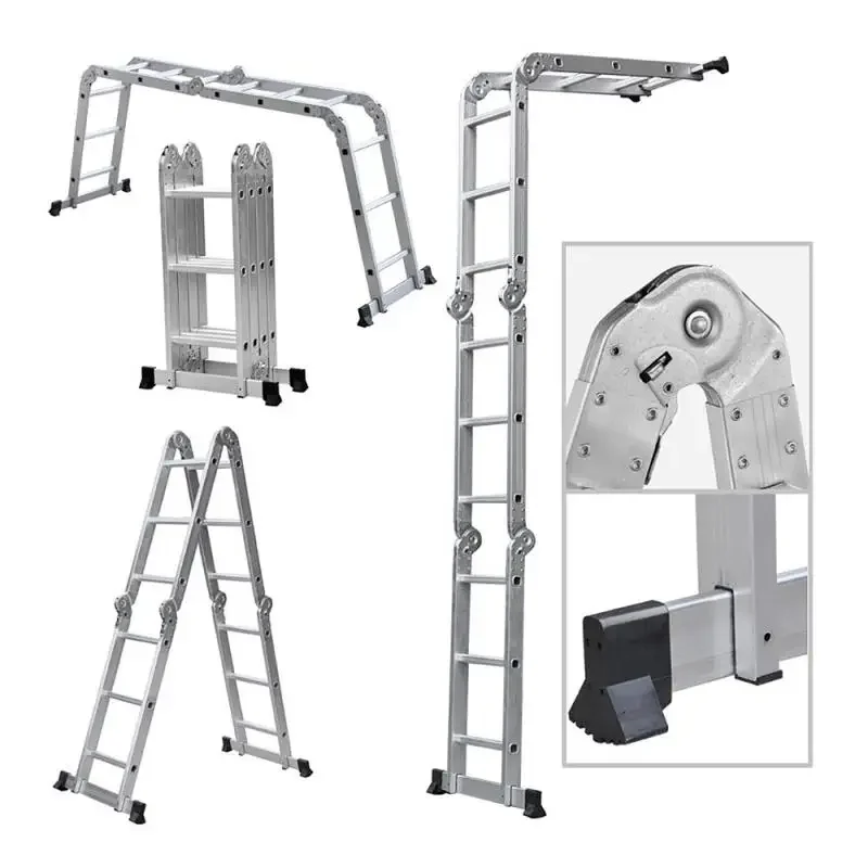 

Retractable Straight Ladder Ladders Foldable Telescopic Herringbone Ladder