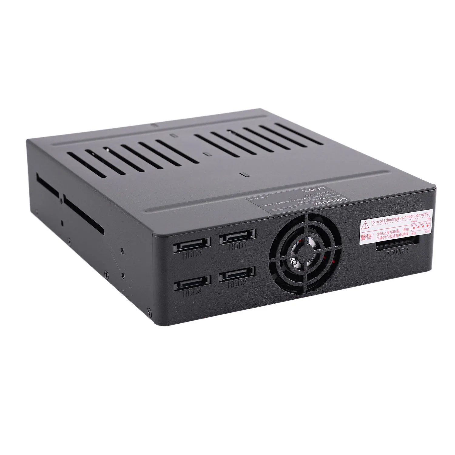 SMIEA Oimaster He-2006 4 ช่อง Sata ภายใน Rack 2.5 นิ้วฮาร์ดไดรฟ์ภายในชั้นวางมือถือพร้อมไฟ LED พัดลมในตัว