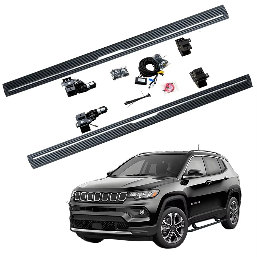 Anti-Pinch Non-Slip Waterproof Automatic Electric Power Side Step Running Board for Compass 2015-2024