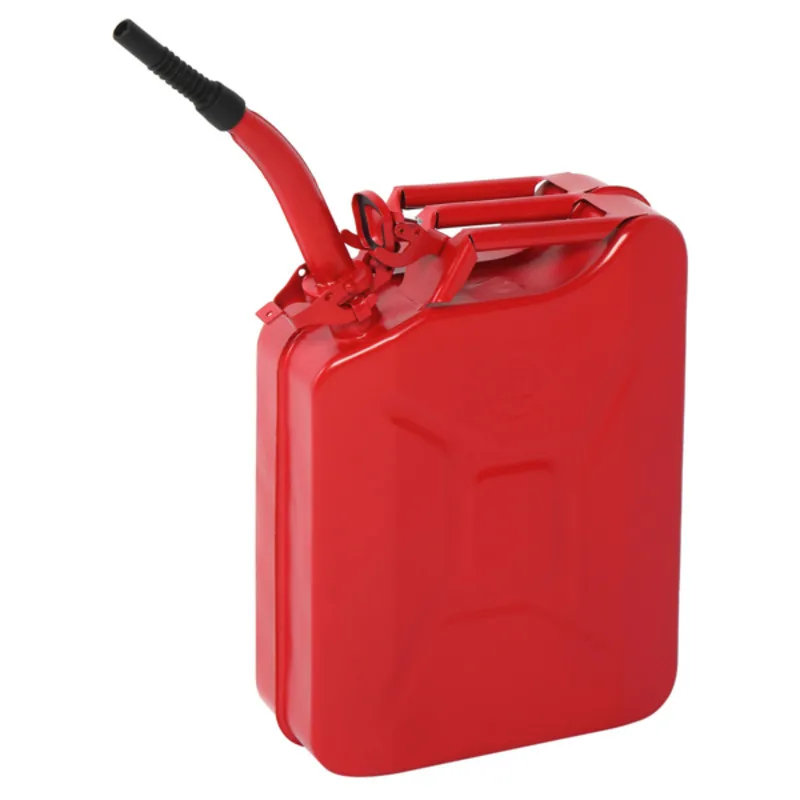 

Iron 20L 0.6mm Oil Drum American Style Red Easy To Carry By One Person Or Two Persons Portable And Convenient To Use Sturdy