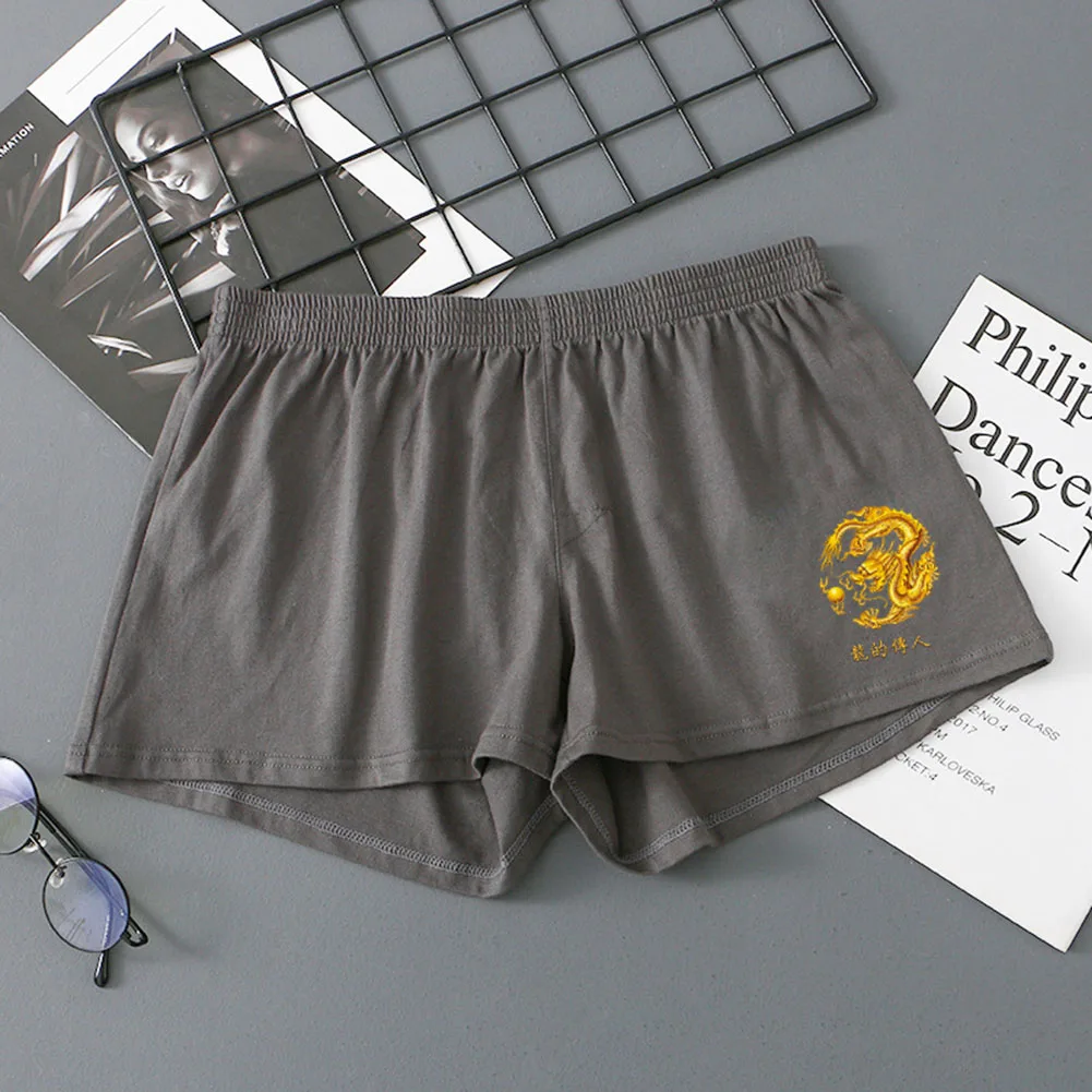 سروال داخلي لنوم الرجال ، شورت بيجامة منزلية ، بنطلون سهم ، ملابس داخلية رياضية جيدة التهوية ، ملاكمين صغار المراهقين