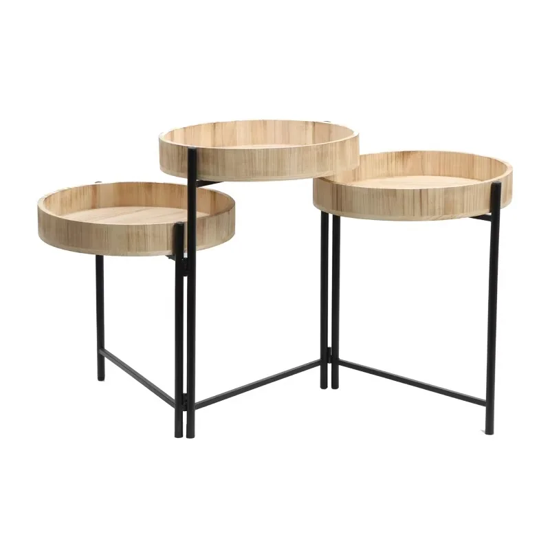 

Three-layer round home garden flower pot tray creative picture style modern