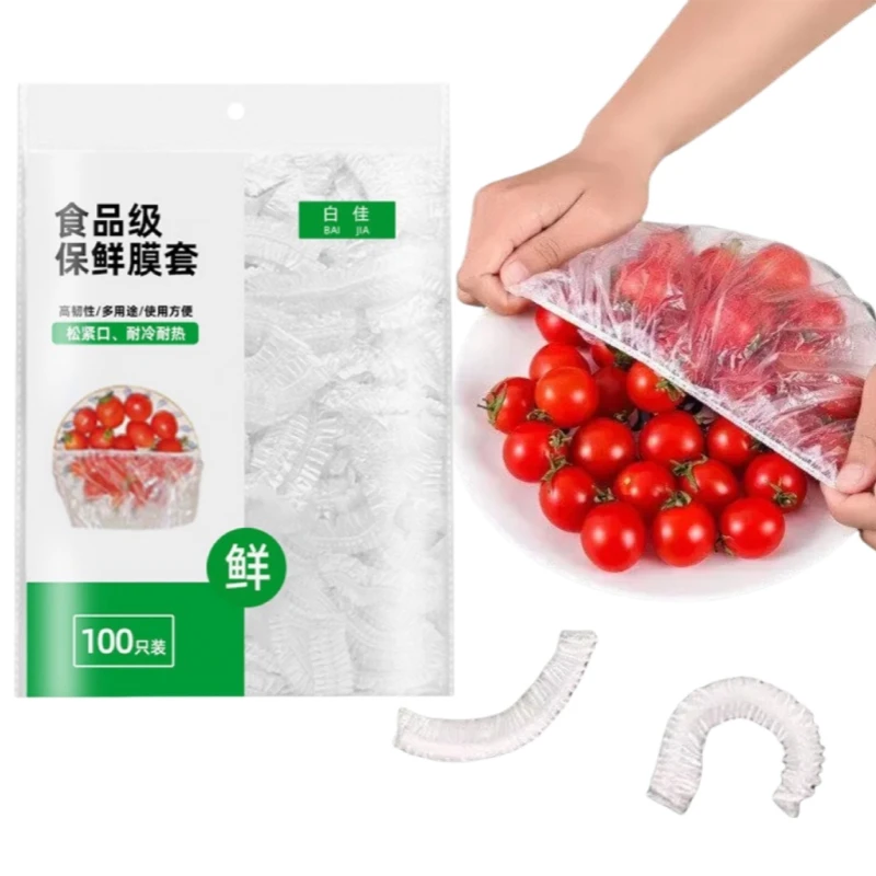 Reusable Disposable Food Cover Plastic Wrap Durable Elastic Food Lids for Bowls Elastic Plate Covers For Kitchen Food Saver Bag