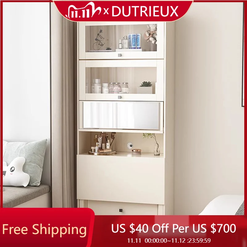 

Tall Bedroom Vanity Table Storage Drawers Mirror Mobile Dressing Table Living Room Cosmetics Mesa De Maquillaje Home Furniture