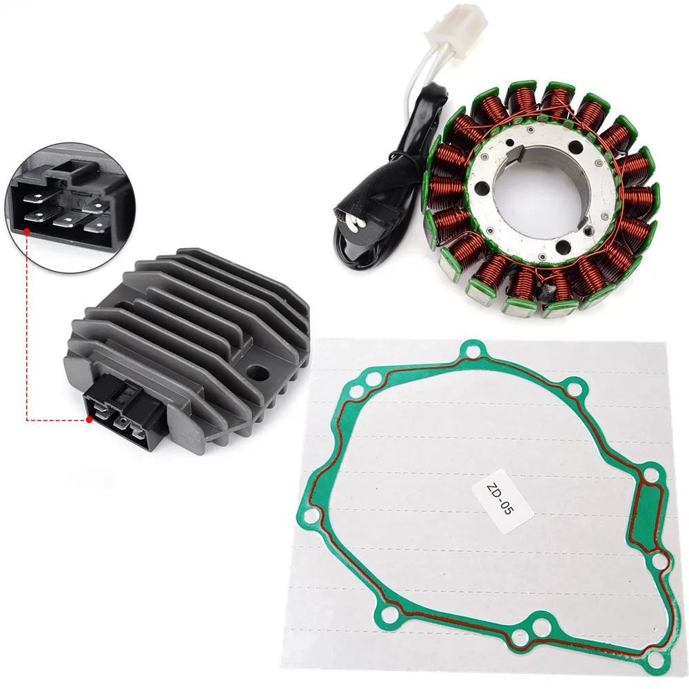 FZ6-S FZ6-N FAZER Magneto Stator Coil Regulator Rectifier Gasket For Yamaha FZ6 FZ6N FZ6S 2004 2005 2006 2007 2008 2009