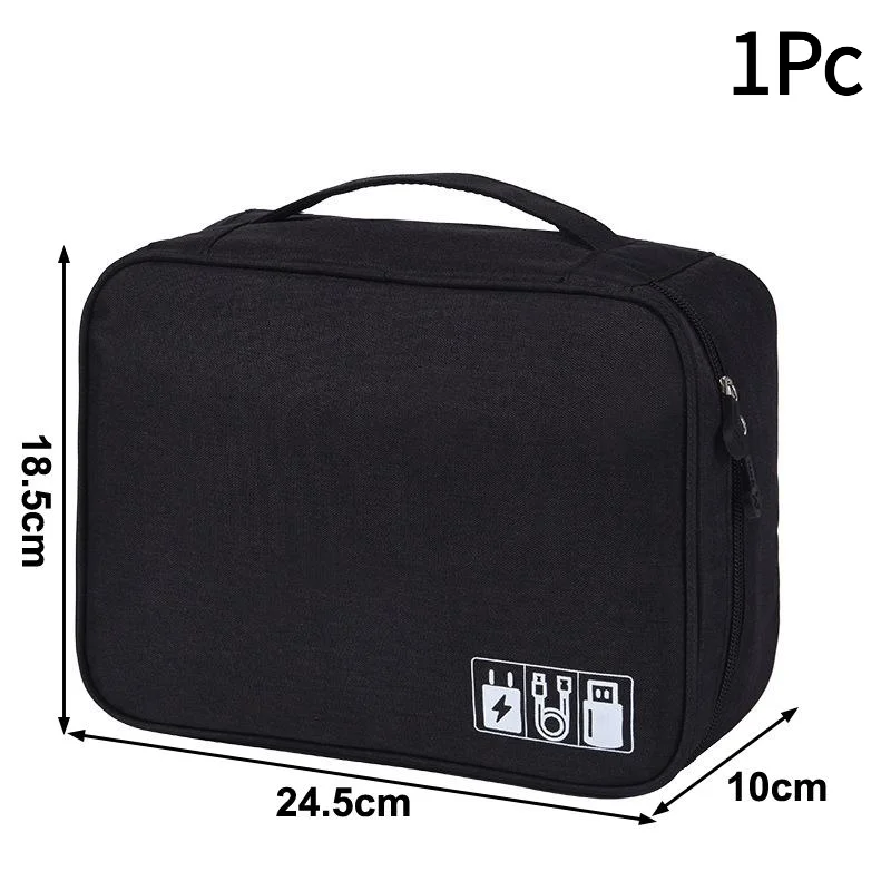 1Pc Barber Hair Clipper Storage Bag Multi Compartment Oxford Haircut Tool Organizer Shockproof Portable Carry Case For Salon.