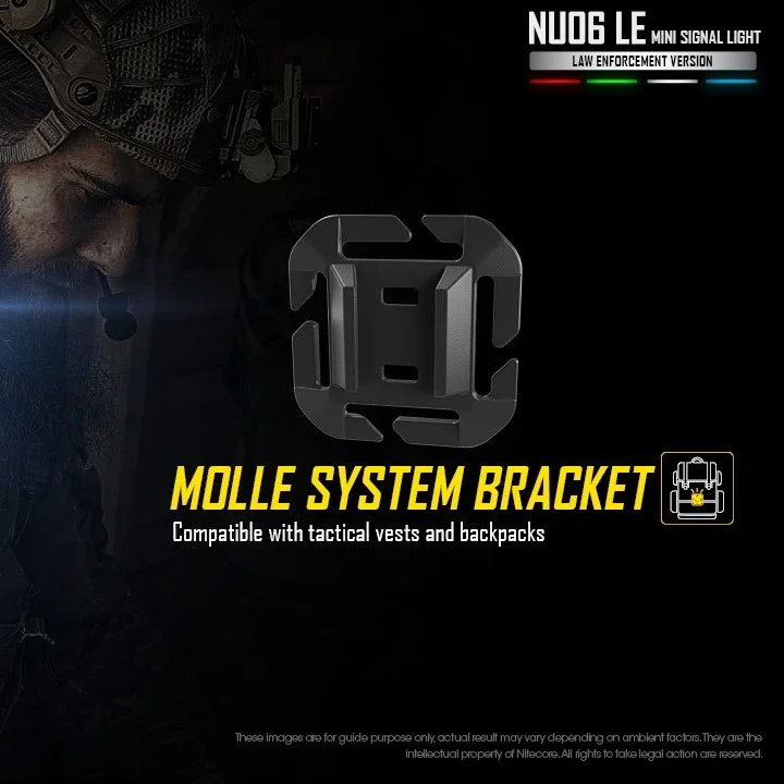 Nitecore NU06 LE NU06 MI USB-C كشافات قابلة لإعادة الشحن IR مصباح إشارة تحذير مصباح إشارة دراجة تسلق ضوء شرطة الطوارئ