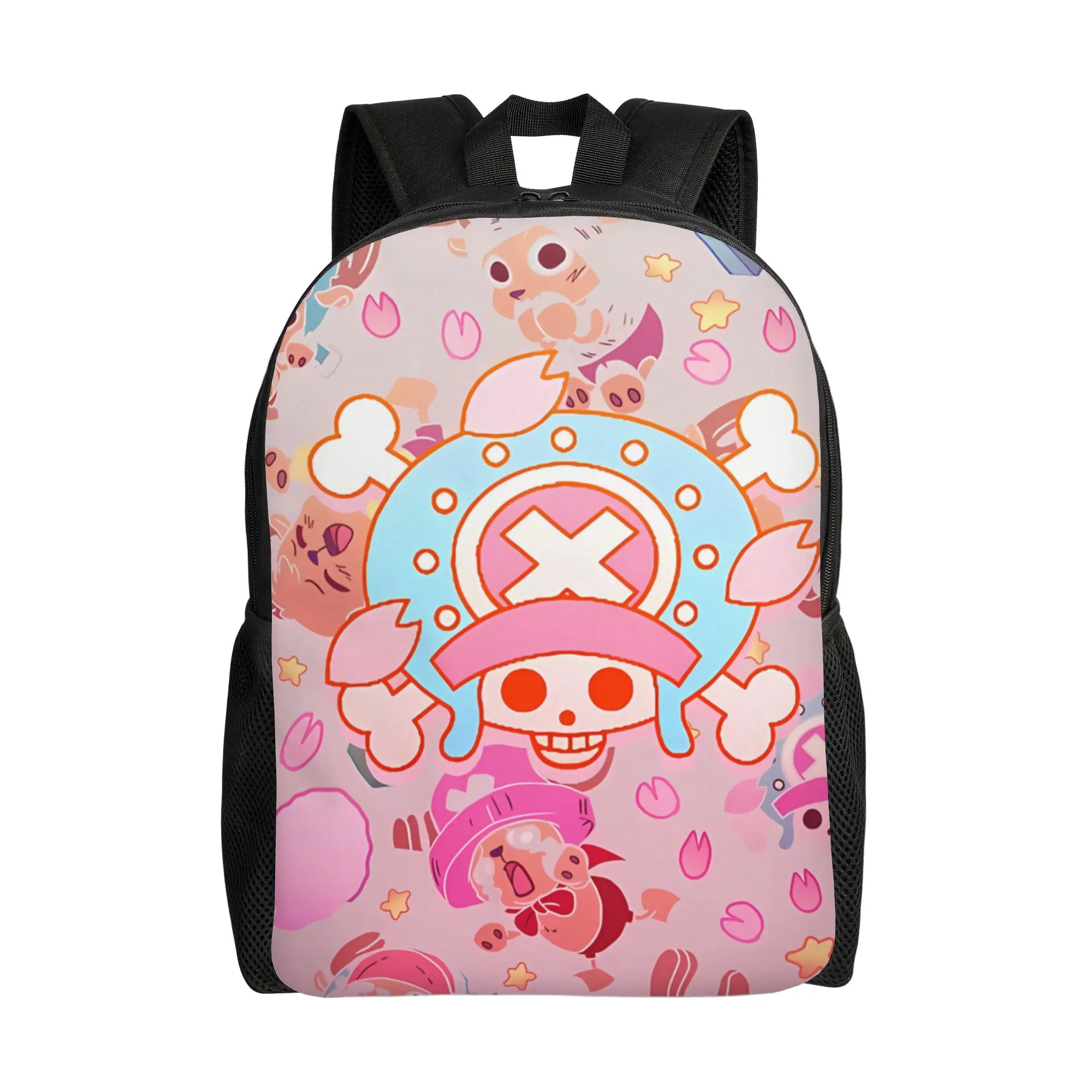 

Школьный рюкзак Tony Tony Chopper с узором в кремовых тонах, универсальный рюкзак для школьников.