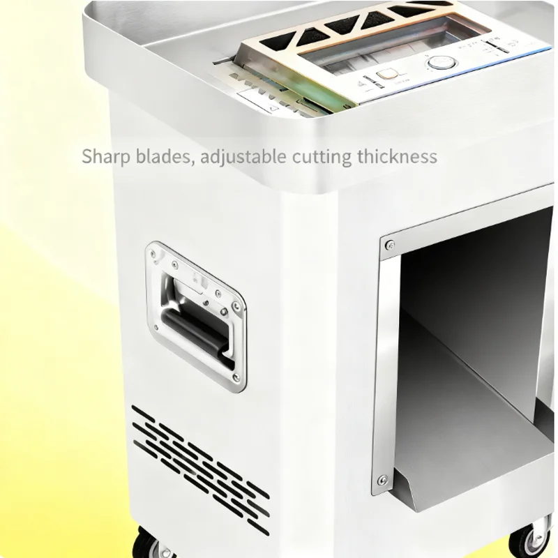 Commercial Meat Cutting Machine Electric Vertical Slicer Shredded Chicken Vegetable Cutter For Restaurant