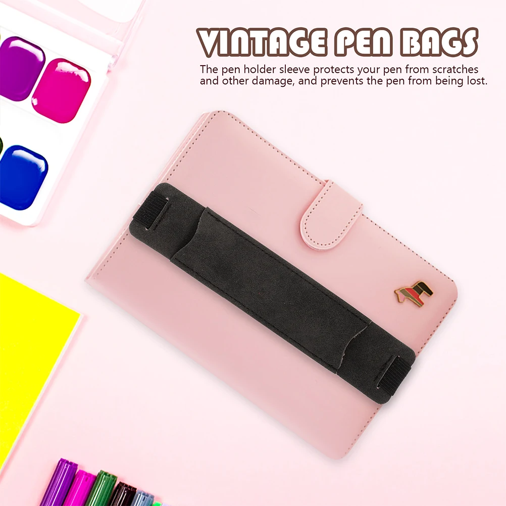 

Pen Sleeve Elastic B Holder Container Dust Proof Waterproof Pocket Protector Notebook Gift Idea Christmas Present Pen