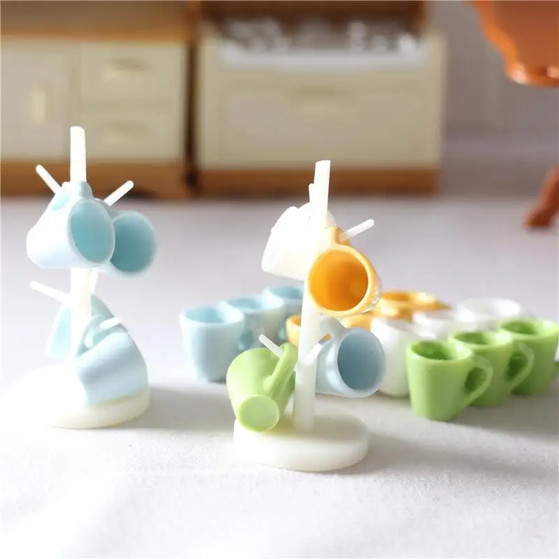 

5.3cm/2.09in Mini Cup Holder Dollhouse Cartoon Model Cute Stuff Plastics Girl Toy Gift Collectible Ornaments Birthday Decoration
