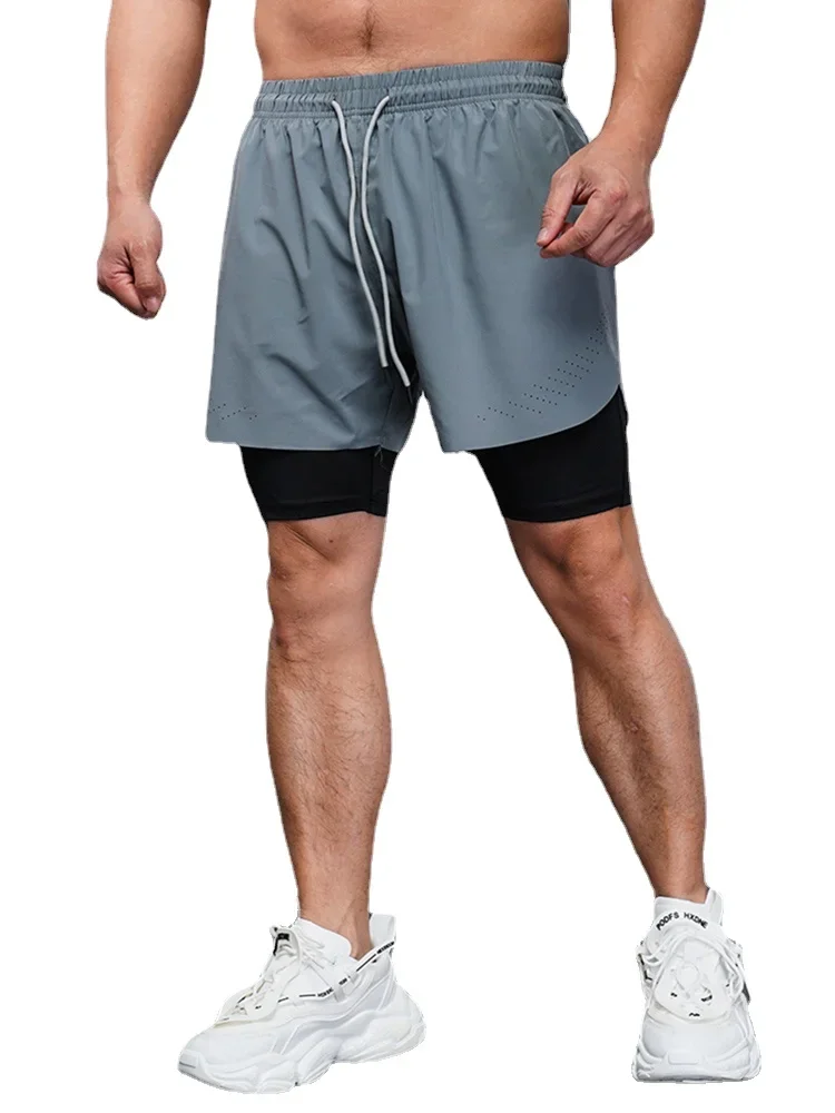 2023 Pantaloncini da corsa Pantaloncini sportivi da allenamento per palestra fitness da uomo Pantaloncini sportivi da allenamento per maratona ad