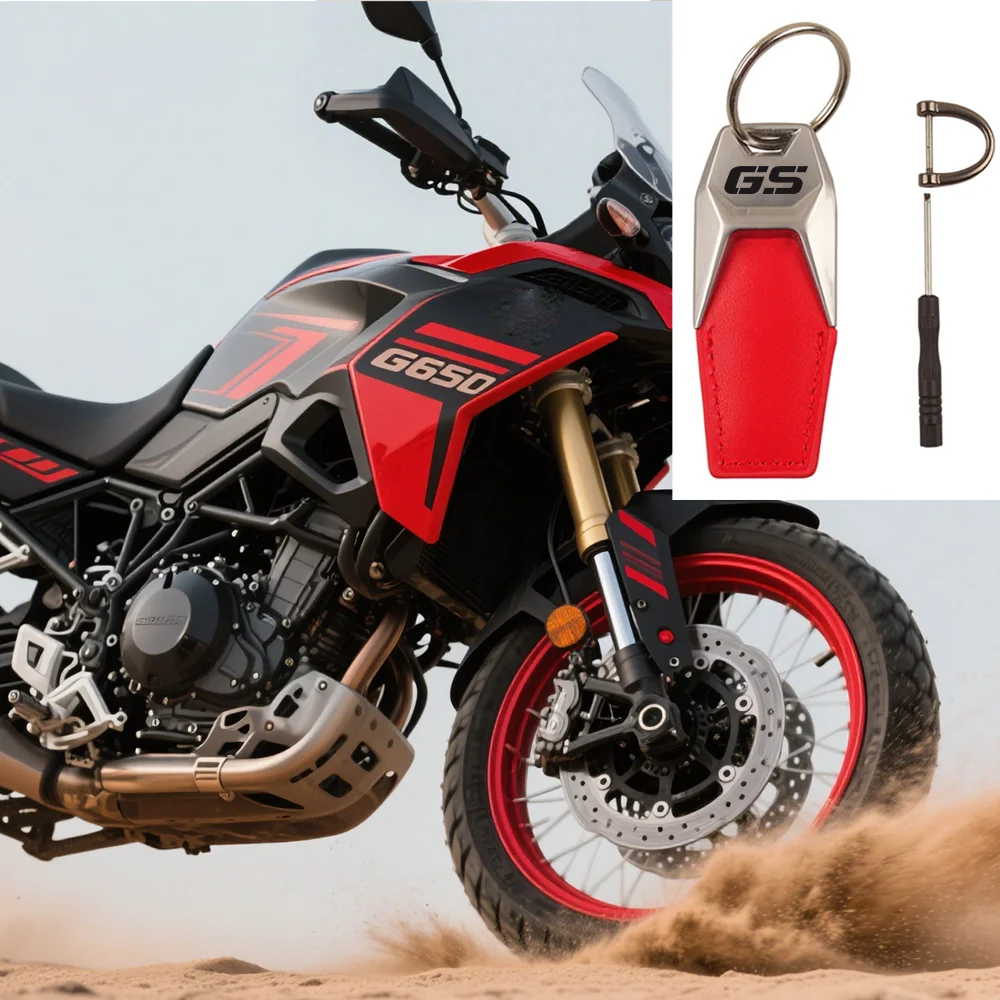 

fit For BMW GS GSA G650 GS Leather Splicing Waist Hanging Car Keychain Metal Key Ring Chain Motorcycle Keyring Accessories Gifts