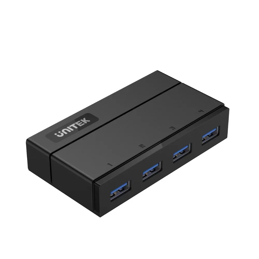 Y-3184 Powered 4-7 Ports USB 3.0 Hub 5Gbps High Speed Splitter with 12V/3A Power Adapter 1.2M USB-B Cable for PC Laptop Desktop