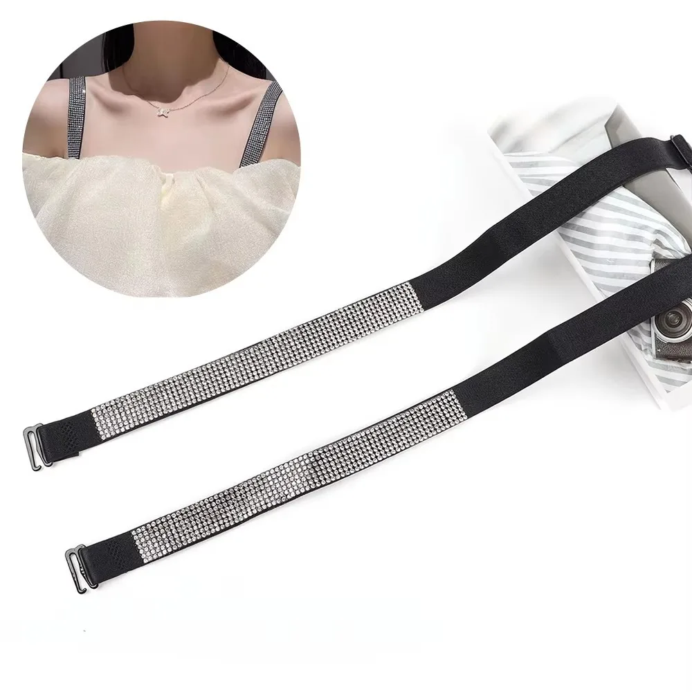 New Sexy Rhinestone Shoulder Strap Detachable Multi-color Bra Shoulder Strap Bra Decorative Strap Bra Accessories