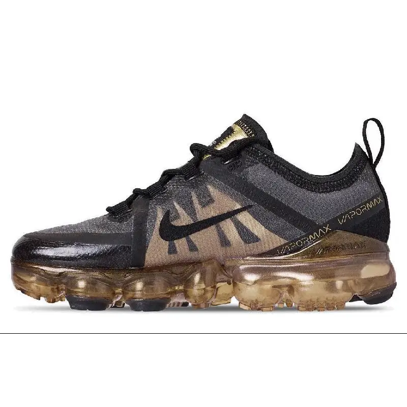 Nike Nike Air VaporMax 2019 Black Metallic Gold Sneakers shoes AR6631-002