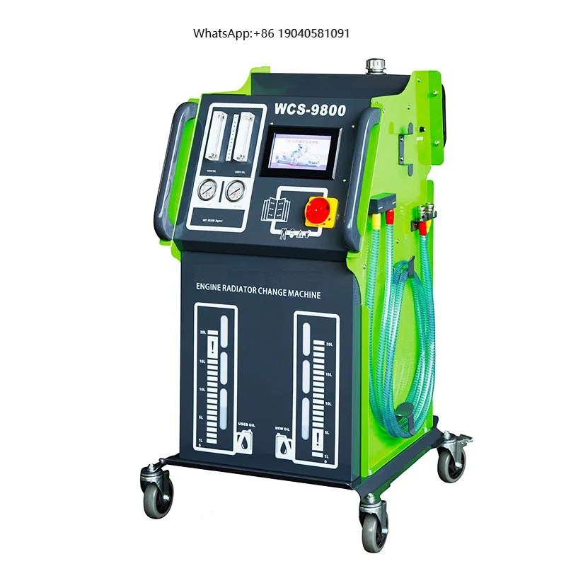 WCS-9800 Green DC12V Factory Sale Fully Automatic Water Cooling Radiator System Flushing Machine