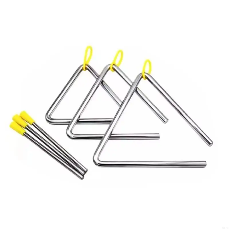 Musical Triangular with Rubber Grip Ergonomic Safety Triangular Musical Tool