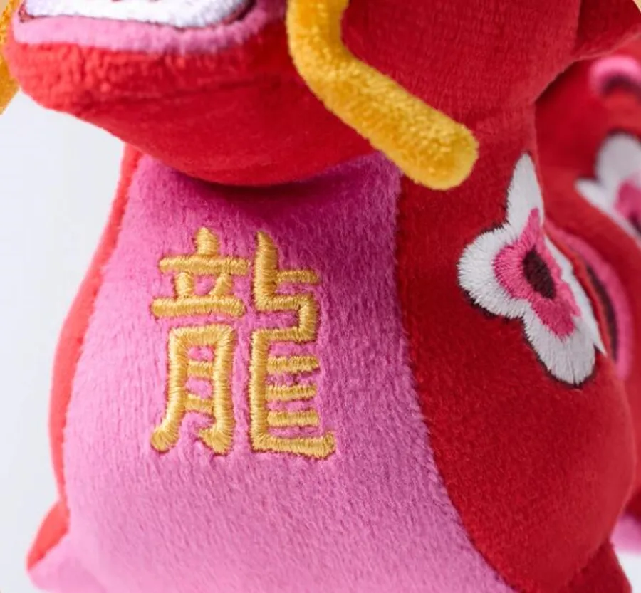 Chinese New Year Dragon Aromatherapy Pendant Sandalwood Embroidery Decoration Decorative Desk Car Home Handmade Craft Gift