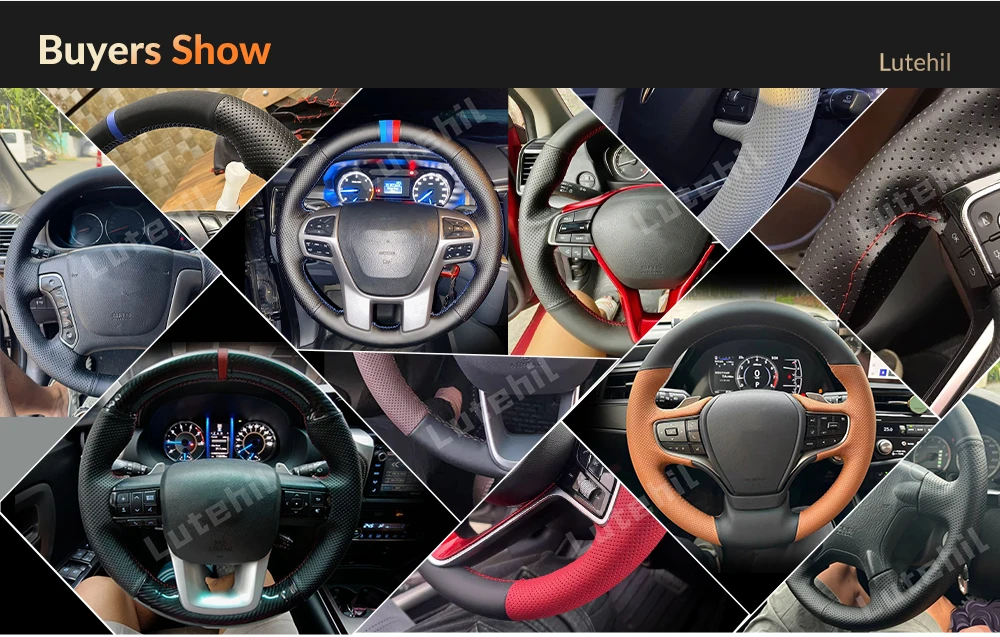 Für Volvo S40 2004-2012 V50 2005-2011 C30 2010-2013 Maßgefertigter DIY Auto-Lenkradbezug 4 Materialien Zubehör Kunstleder – Detail 6