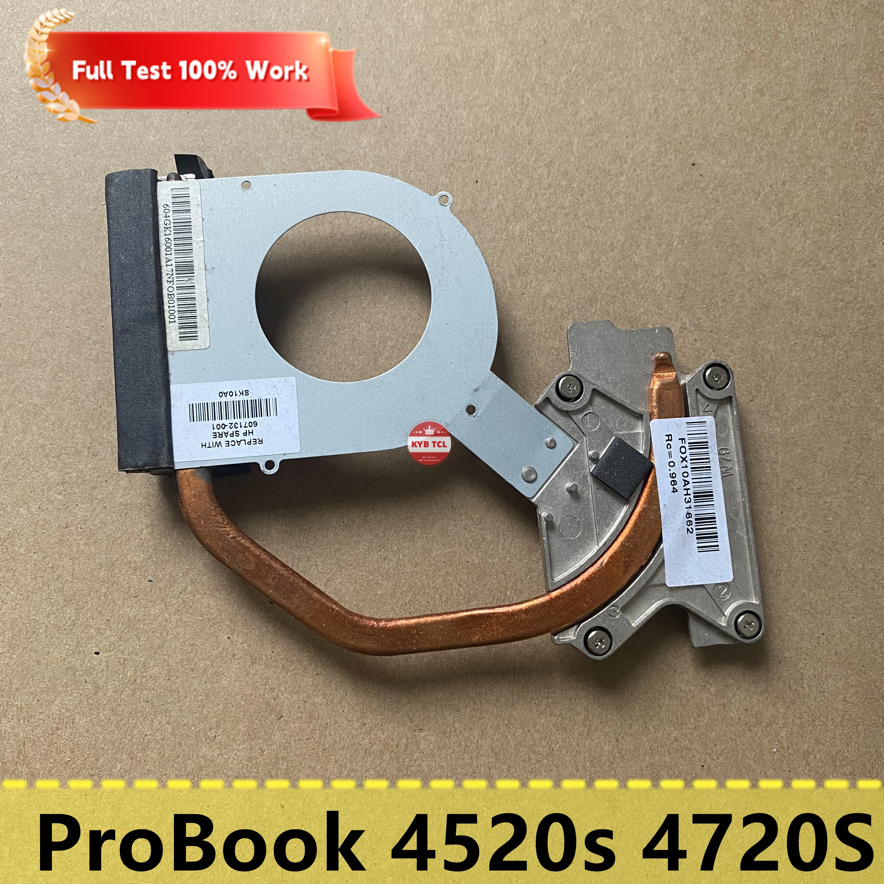 607132-001 Laptop CPU Cooling FAN Or Heatsink For HP ProBook 4520s 4720S Notebook