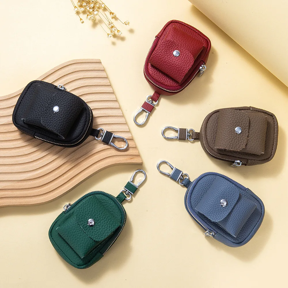 

Мини-рюкзак-брелок для женщин, маленькая сумка для мелочи, кошелек на молнии для ключей, губная помада, гарнитура, косметичка