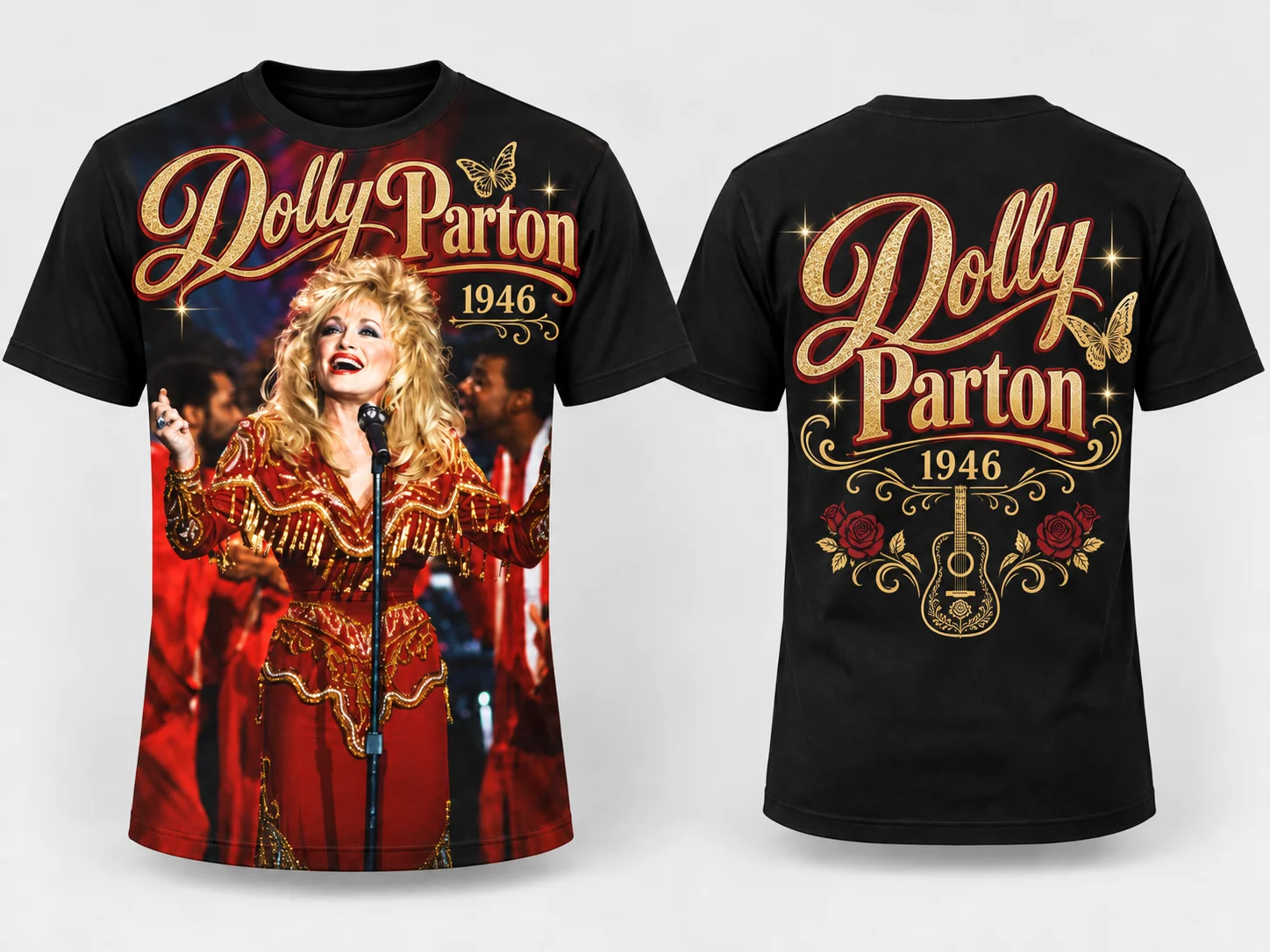 Dolly Parton T-shirt Y2K Country Music Singer 3D Full Print Men Women Retro Portrait Short Sleeve Tops For Fans Daily Wear