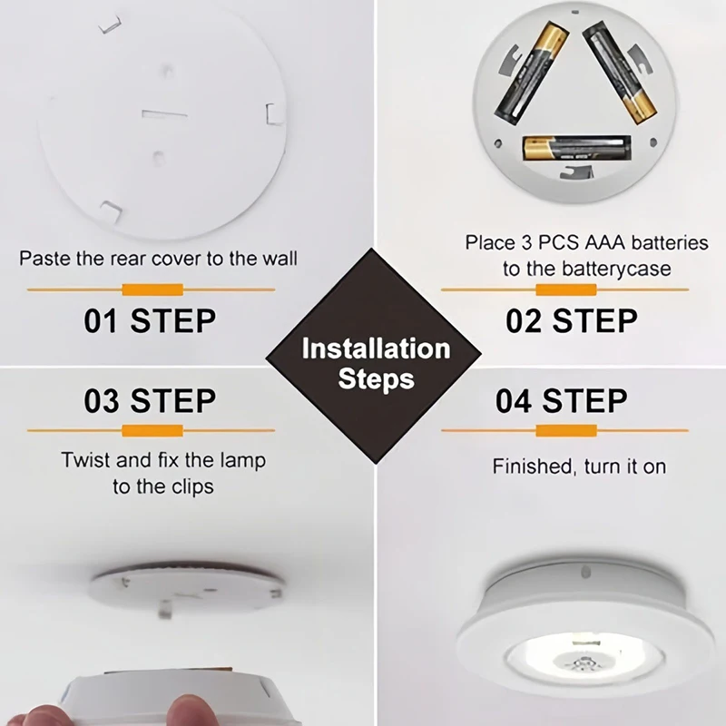Dimmable LED Under Cabinet Night Light - IR Remote Control & Battery Powered for Closets, Wardrobe & Bathroom