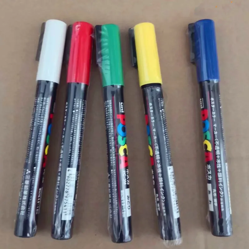 5pcs  Mitsubishi marker Bee King marker Bee King marker fluorescent pen breeding tool beekeeping tool PC-3M