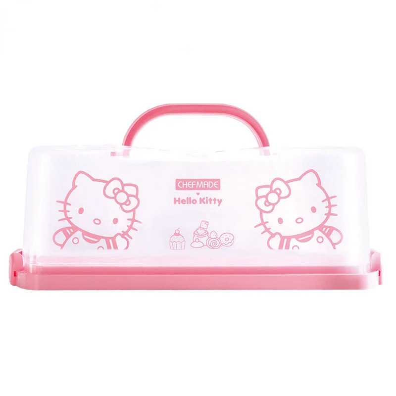 

TAKARA TOMY Hello Kitty Home Portable Portable Toast Box Rectangular Reusable Cake Storage Box