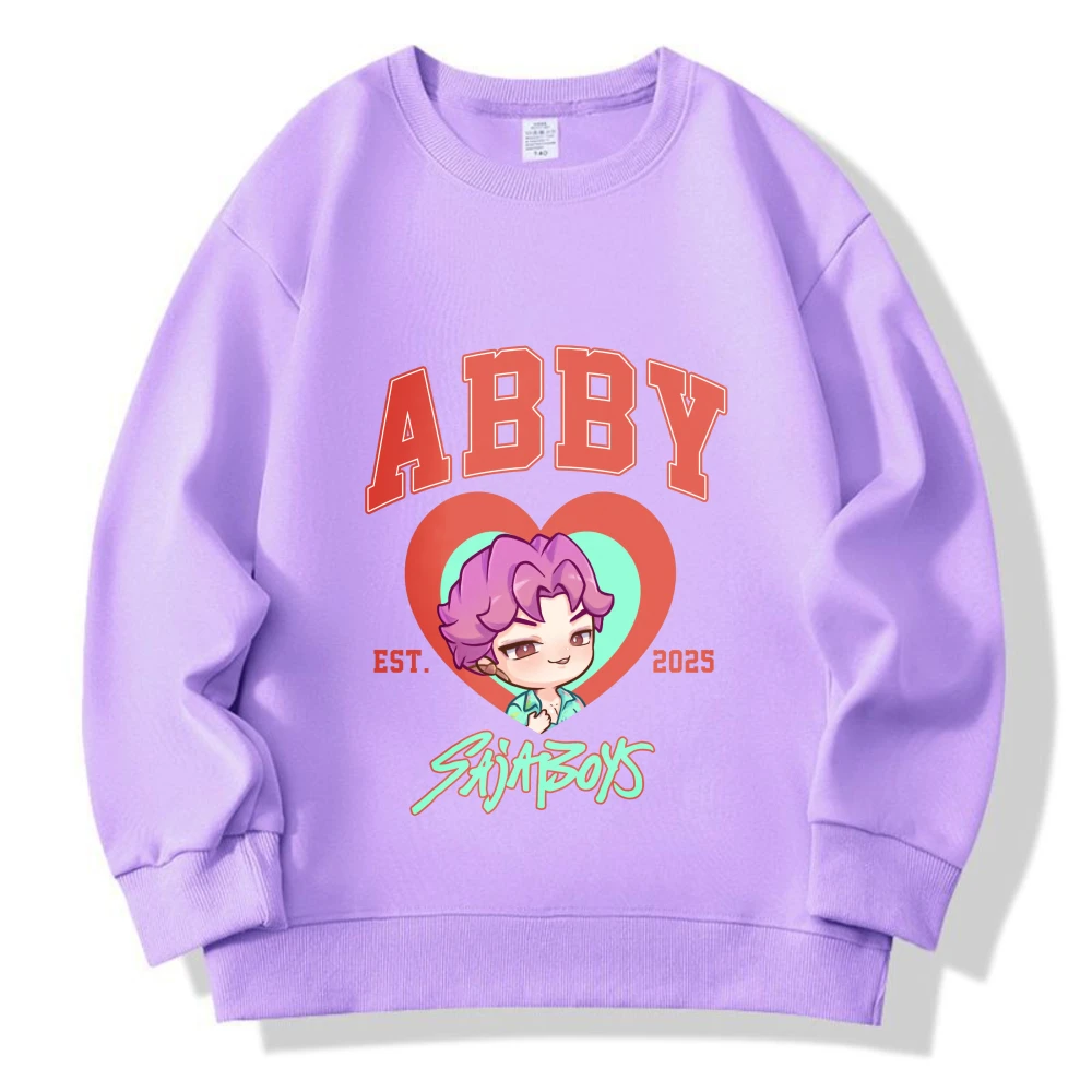 Felpa KPop Demon Hunter Kpop Anime Movie Figura Pullover in cotone Pullover autunnali O Collo Manica lunga Top Abbigliamento per bambini