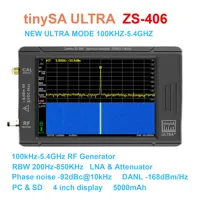 Latest Original TinySA ULTRA Plus ZS-406 Handheld Tiny Spectrum Analyzer TinySA 3.95 inch Touch Screen Build in Battery