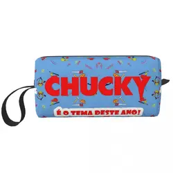 Chucky-女性のための化粧ポーチ,流行の化粧品バッグ,ポケット,財布,収納