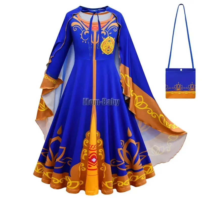 Niños Niñas dibujos animados Anime Mira Royal Detective disfraces de fiesta niños juego de rol traje de maquillaje vestido pantalones capa bolsa completa Saa