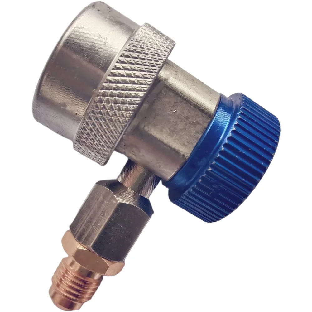 R134A Cooling System Quick Coupling Adjustable High Low Pressure Pair for Automotive Air Conditioning Copper Made